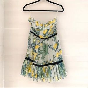 Elizabeth and James silk floral dress. Worn once. Just had it dry cleaned.